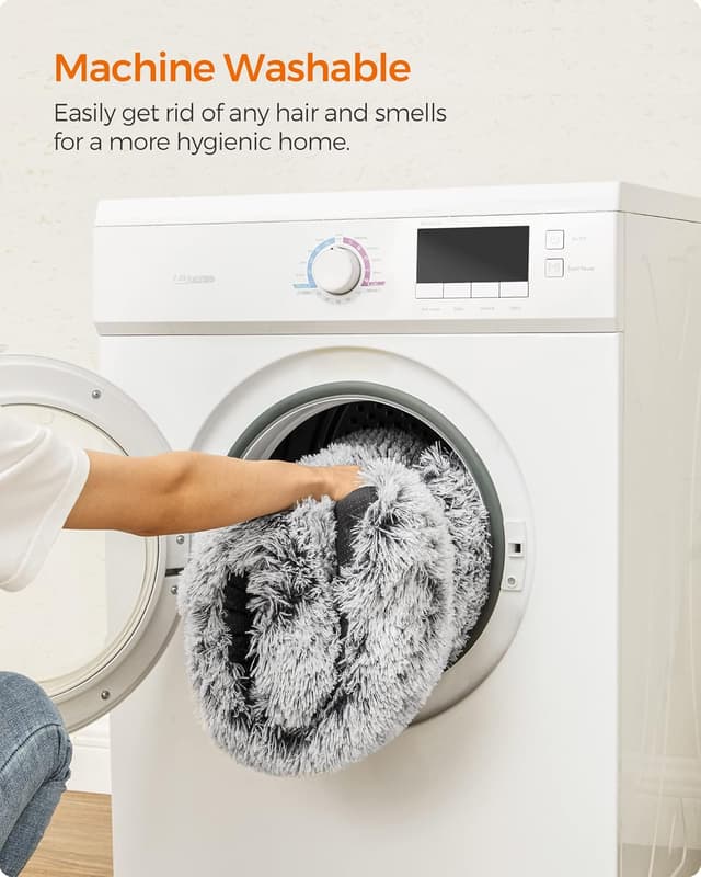 Thumbnail 6 de Feandrea cuccia per cani PGW202G01, tappetino imbottito in soffice peluche grigio ombré 95 x 60 cm