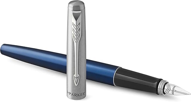 Detalle de Parker Jotter Pluma Estilográfica Azul Real en Estuche