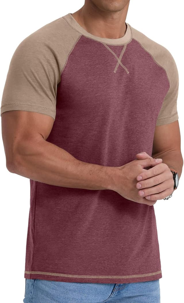 Detalle 2 de QIXING Herren T-Shirt Baumwolle 95%