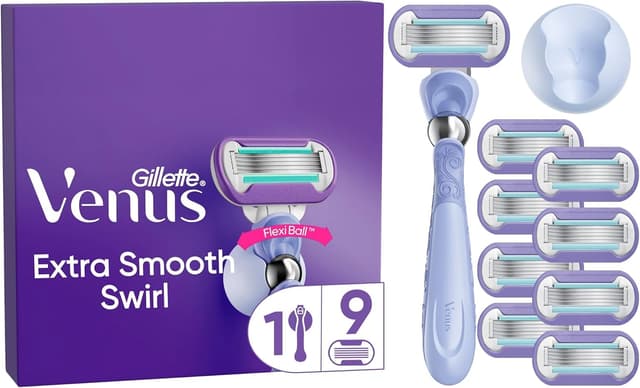 Detalle de Gillette Venus Extra Smooth Swirl Rasierer 9 Klingen
