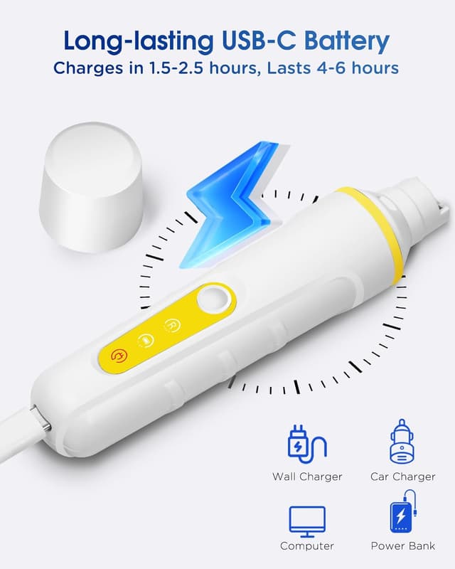 Detalle de FURBONA Dog Nail Grinder with Enhanced LED Light (USB-C Rechargeable, 2-Speed)