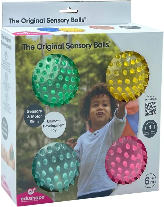 Detalle de BSM 4 balles sensorielles transparentes ED705175 : pour le jeu, la détente et la thérapie sensorielle