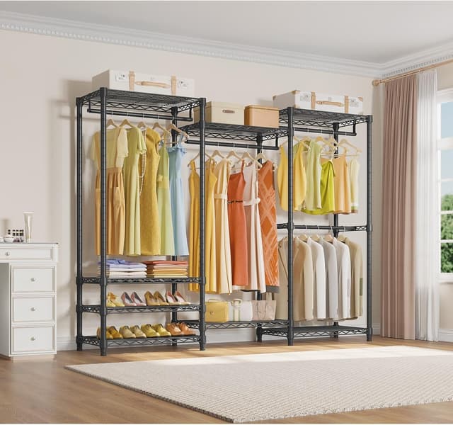 Thumbnail 1 de VIPEK V5 Portable Closet Rack with 4 Rods, 8 Shelves, 890LBS
