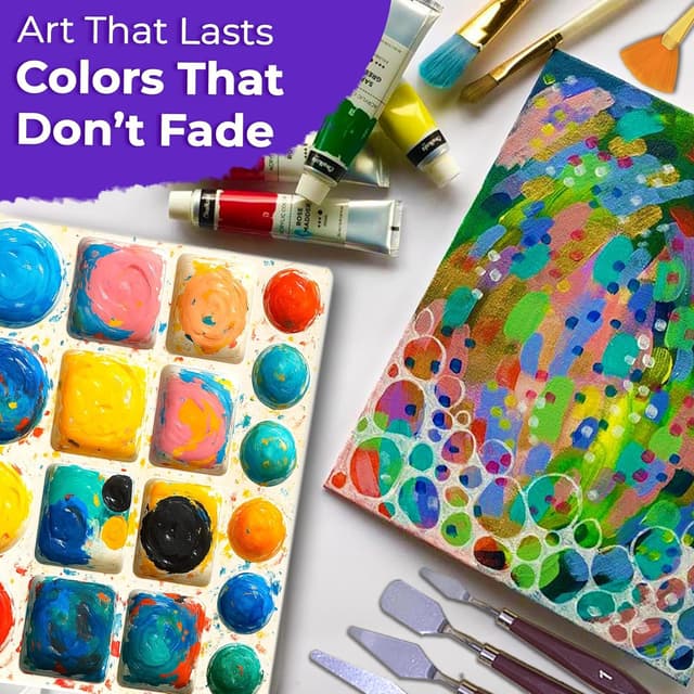 Detalle 2 de Chalkola Acrylic Painting Kit, 95-piece