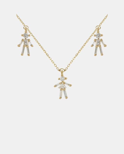 Detalle de Little Ones Collar Iconic pour Deux Enfants