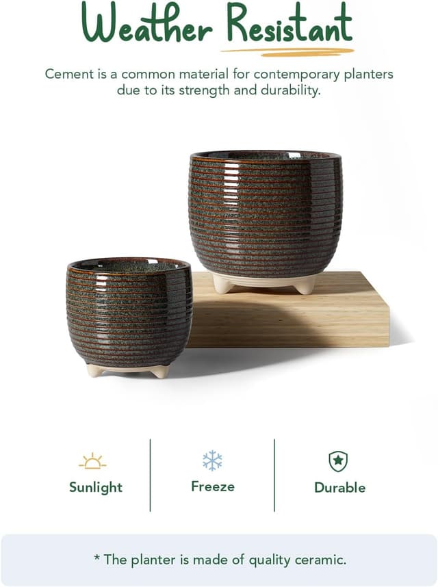 Thumbnail 2 de LE TAUCI Ceramic Plant Pots 12–16 cm