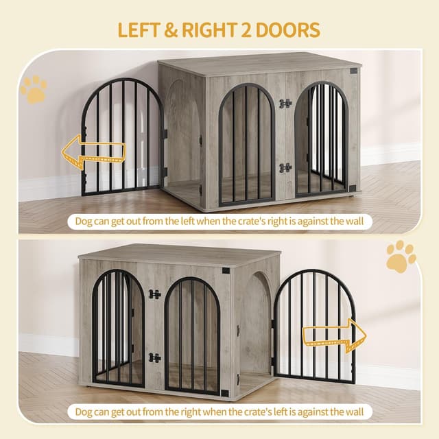 Thumbnail 4 de Hzuaneri Hundekäfig Möbel 80 cm Bogentür