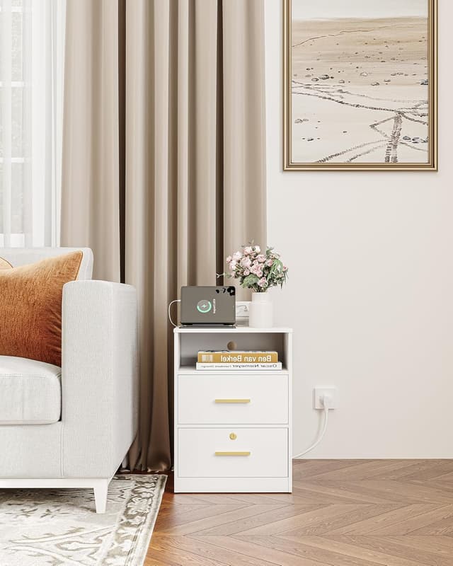 Thumbnail 6 de Hzuaneri NS36703X table de chevet avec LED et prises