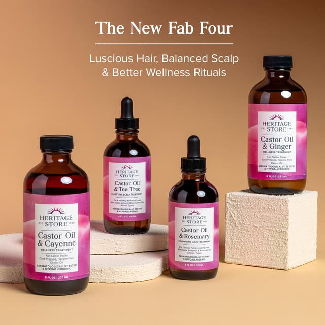 Thumbnail 5 de HERITAGE STORE Organic Castor Oil 16 oz