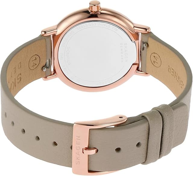 Detalle 1 de Skagen Signatur Lille 30 mm azul y oro rosa