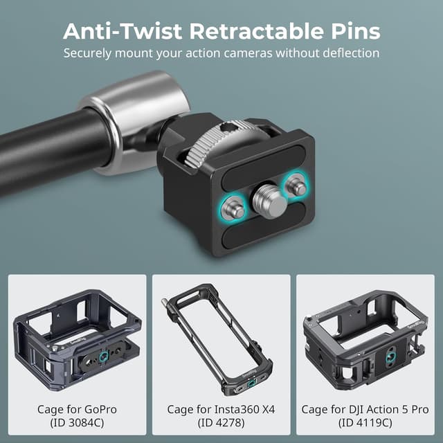 Detalle de SMALLRIG 5312 Magic Arm Krallenklemme 1,5 kg