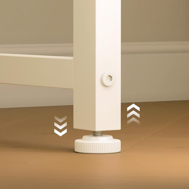 Detalle de ODK Scrivania per Ufficio 160x55 cm Bianca, tavolo stabile per computer e studio