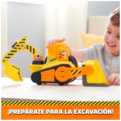 Detalle 2 de Rubble & Crew Pack Excavadora + Figura Rubble 6068074 🚂