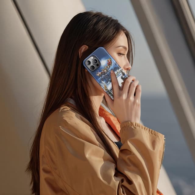 Detalle 2 de DorisMax iPhone 13 Pro Christmas case for wireless charging