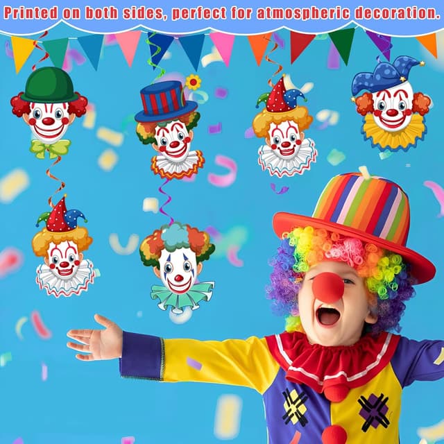 Thumbnail 2 de Clown Girlande Karneval 80 cm đȘ