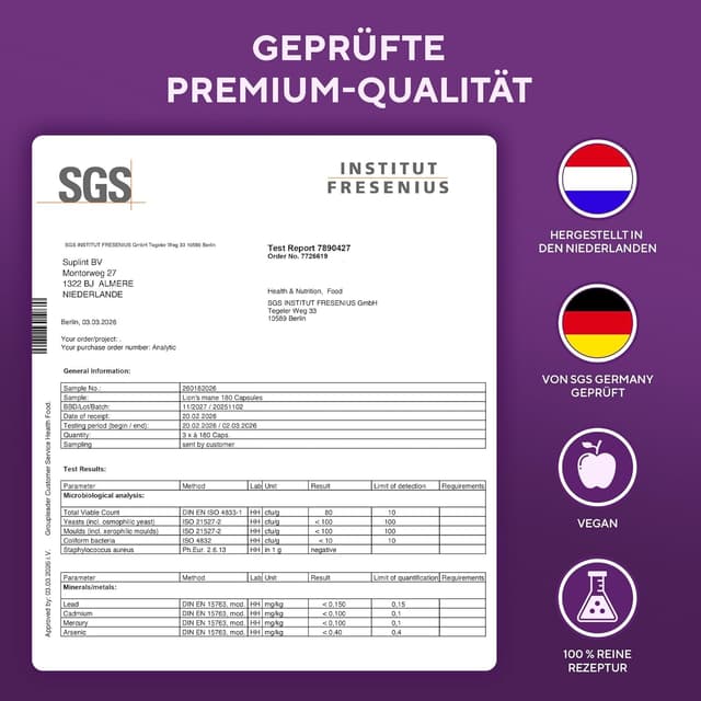 Thumbnail 6 de Lions Mane Kapseln 10.000 mg 10:1