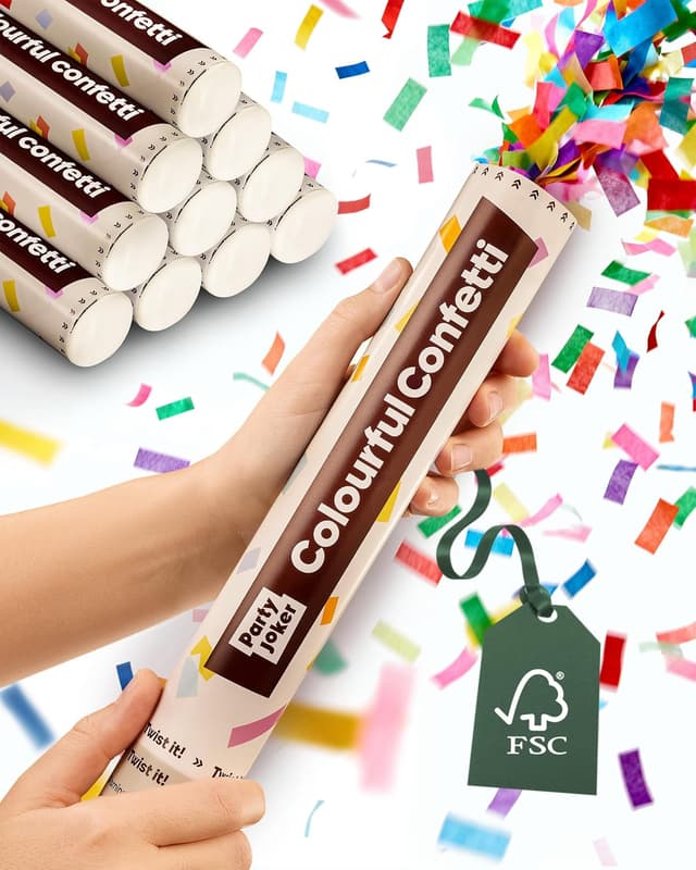 Imagen de Partyjoker 10 Cañones de Confeti Multicolor 5-8 m en OfertitasTOP