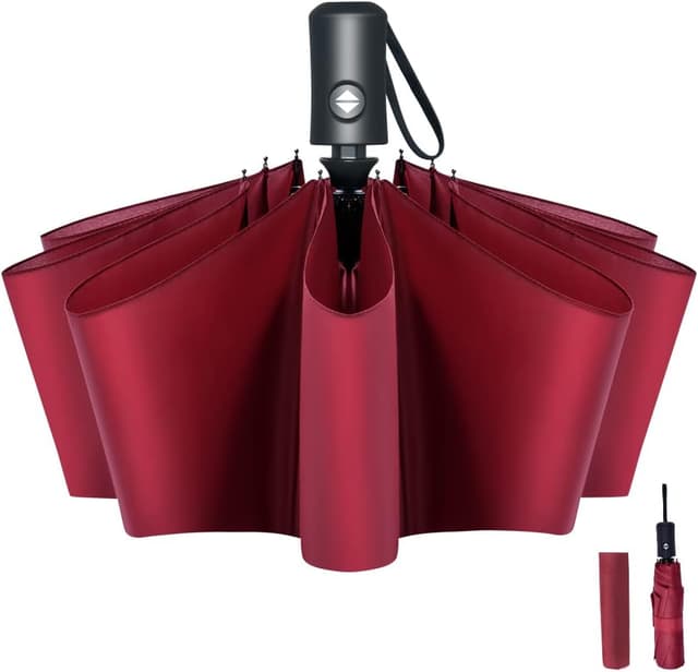 Thumbnail 1 de Vicloon Regenschirm Auf-Zu Taschenschirm 8 Rippen