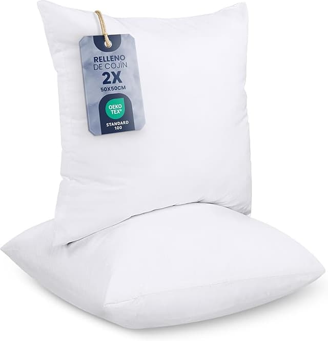 Imagen de Utopia Bedding Relleno de Cojín 50x50 cm 🛋️ (2 Unidades) en OfertitasTOP