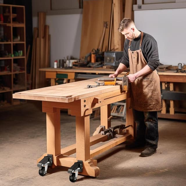 Thumbnail 6 de HOLKIE Retractable Heavy Duty Castors with lifting and lowering function (max 315 kg, 4 castors)