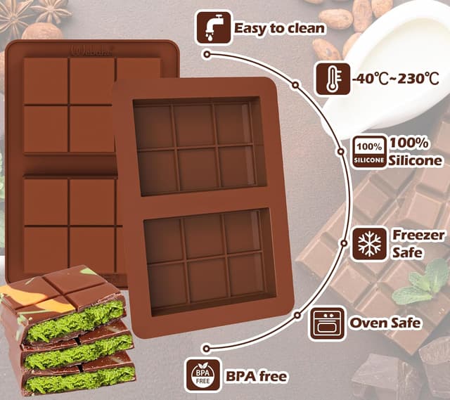 Thumbnail 6 de Webake Schokoladenform Silikon Tief Klein 100g