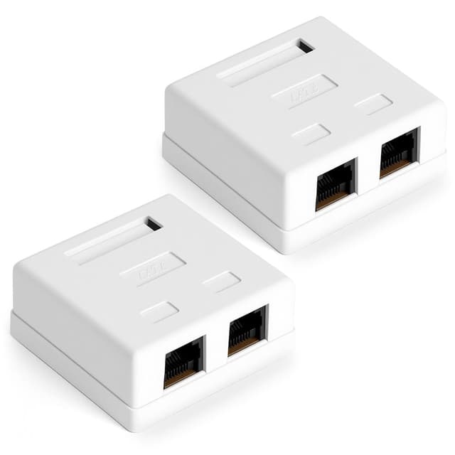 Imagen de AOOSU Prise Réseau CAT 6A 2x RJ45 Blindé en OfertitasTOP
