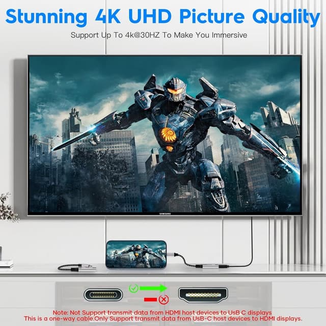 Detalle 2 de USB C HDMI Adapter 4K