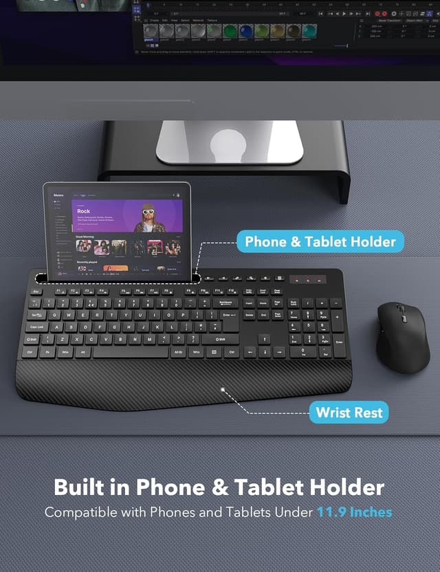 Detalle de Wireless Keyboard and Mouse Combo 2.4GHz 🖱