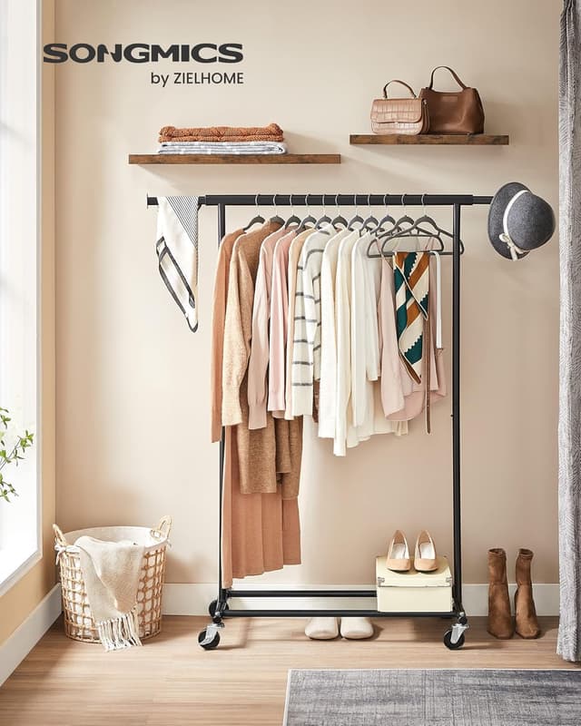 Thumbnail 6 de SONGMICS Kleiderständer auf Rollen HSR13BKV1