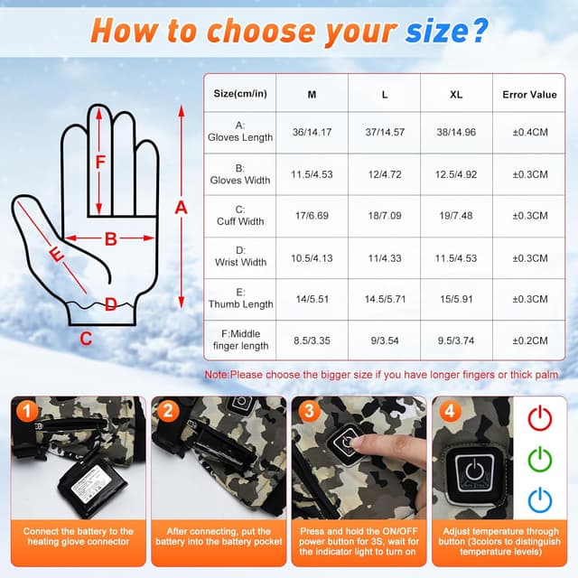 Thumbnail 1 de Gants Chauffants COVVY XL 7,4V 3000mAh