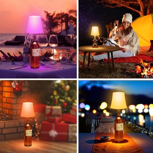 Thumbnail 6 de Suright Lámpara de Mesa Inalámbrica recargable para botella (sin incluir botellas) con 3 temperaturas CCT y RGB ajustable, IP54