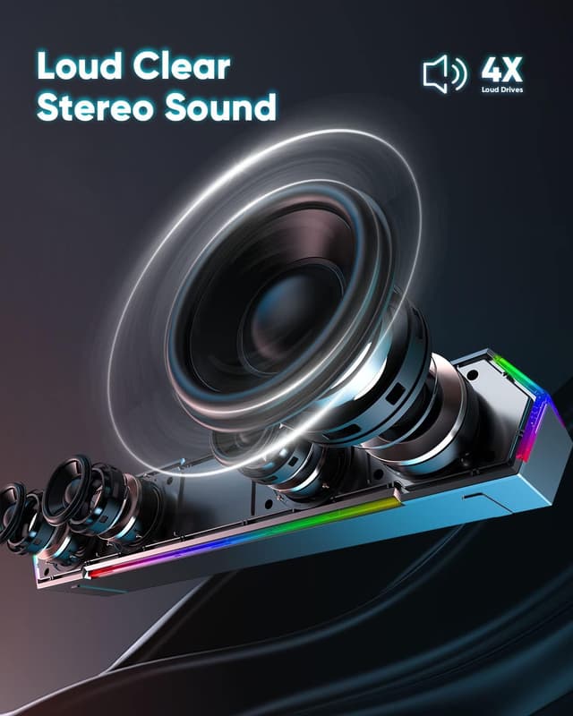 Detalle 2 de LENRUE G11 Desktop Speakers