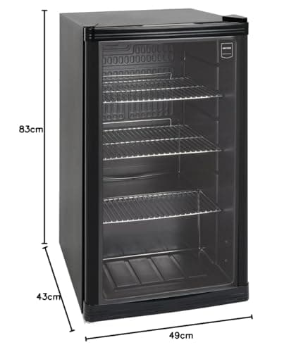 Thumbnail 10 de METRO Professional Mini Frigorífico GPC 1088 de 88 L con puerta de cristal negra