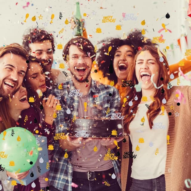 Thumbnail 6 de OSDUE Confettis Deco 30 g pour anniversaire 🎉