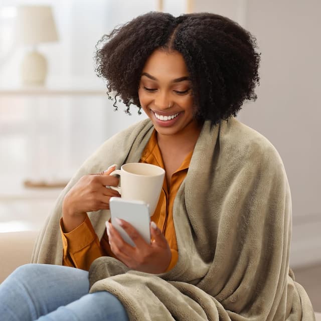 Thumbnail 2 de Utopia Bedding Kuschelige Fleecedecke 228x228 Kamel