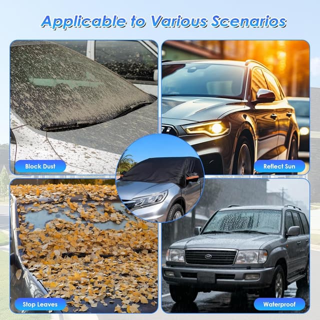 Detalle 1 de Ninonly Half Car Cover Waterproof Ninonly 210D (Universal) – Black