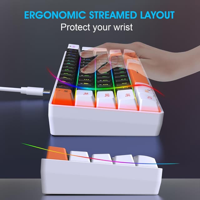 Thumbnail 4 de Snpurdiri 60% Gaming-Tastatur ⌨