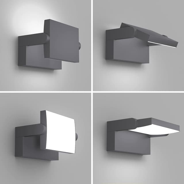 Detalle de Klighten 24W LED Aplique de Pared Moderno 🌟 IP65