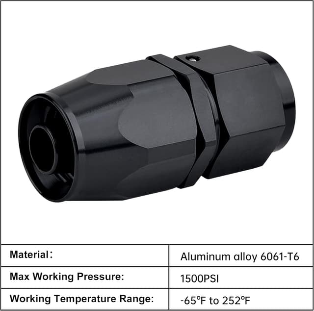 Thumbnail 3 de EVIL ENERGY 6AN Straight Hose End Fitting 2pcs