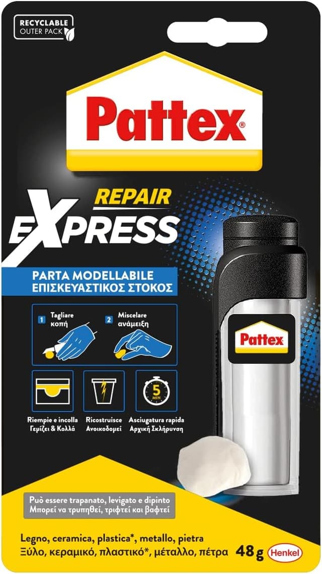 Imagen de Pattex Riparatutto Express Aquastop colla epossidica 48 g en OfertitasTOP