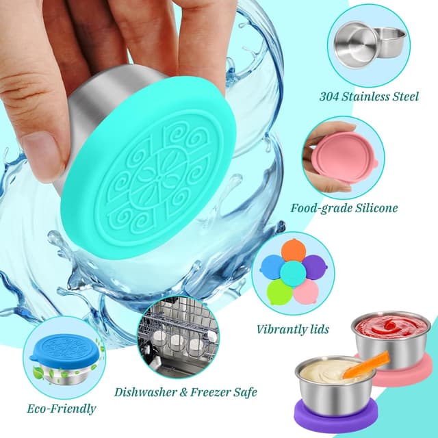 Thumbnail 4 de LIEMAND 6x1.6 oz Salad Dressing Containers leakproof 🥗