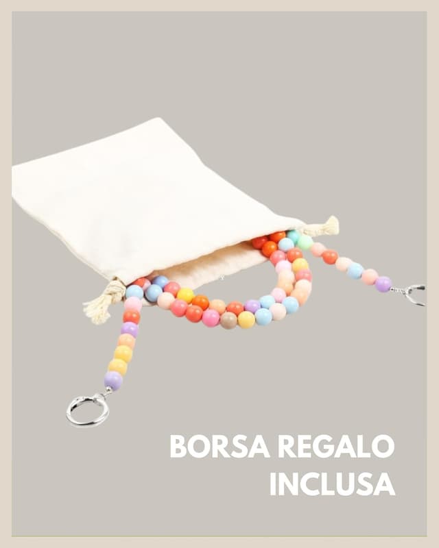 Detalle de GD GOOD.designs catena per cellulare con perline 130 cm