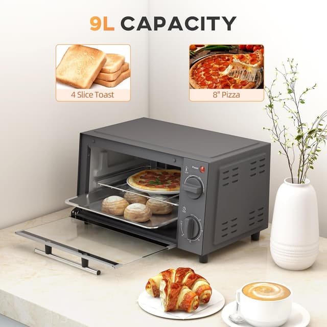 Thumbnail 3 de HOMCOM Mini Oven 9L Compact Countertop Oven
