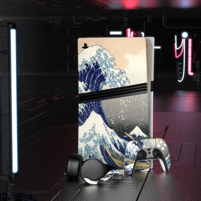 Thumbnail 4 de playvital Full Set Skin Stickers for PS5 Pro console