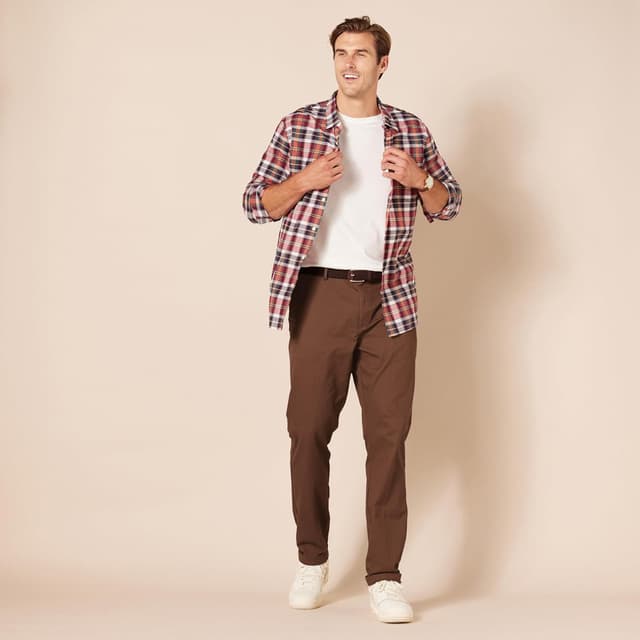 Thumbnail 6 de Amazon Essentials Herren knitterfreie Flatfront-Chinohose mit schmaler Passform