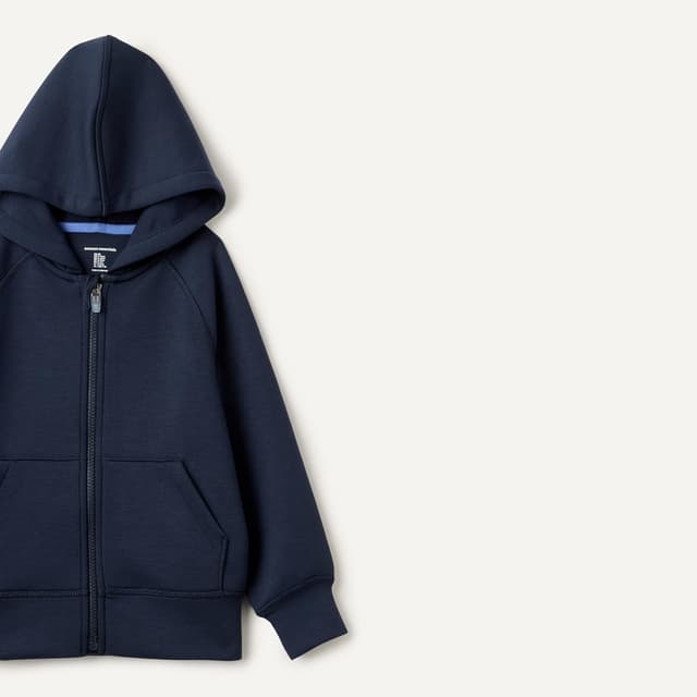 Detalle de Amazon Essentials Jungen Hoodie mit durchgehendem Reißverschluss – atmungsaktiver Relaxed Fit