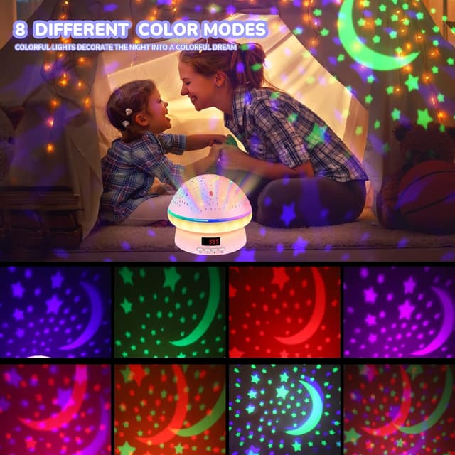 Thumbnail 2 de DQMOON Star Projector Night Light for Kids