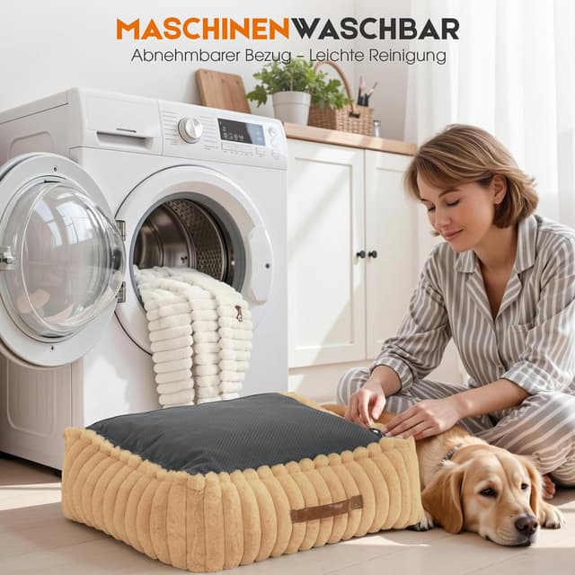 Thumbnail 5 de Upvilla Luxusweicher Hundekorb 109 × 76 × 20 cm