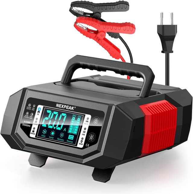 Detalle de NEXPEAK 1-20A Autobatterie-Ladegerät (Erhaltungslader) für 12/24V LiFePO4 & Blei-Säure