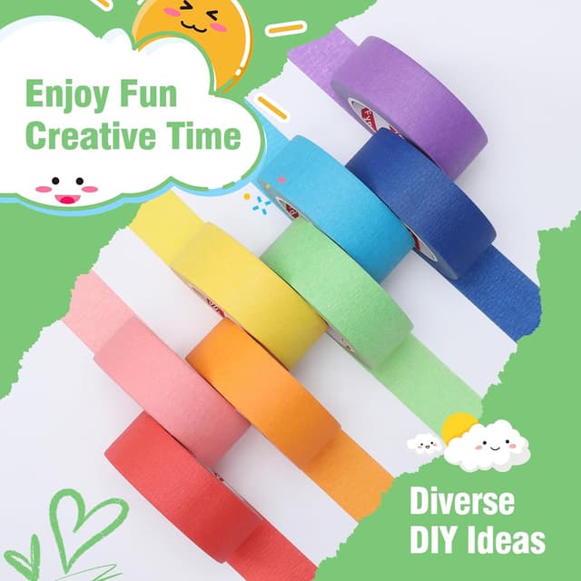 Thumbnail 2 de Fyguard 8 Rolls Coloured Masking Tape 23mm